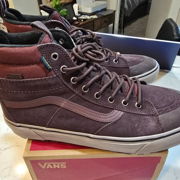 Vans Sk8-Hi MTE Primaloft All Terrain Waterproof Shoes Boots Chocolate SZ 13 NEW - Picture 4 of 16